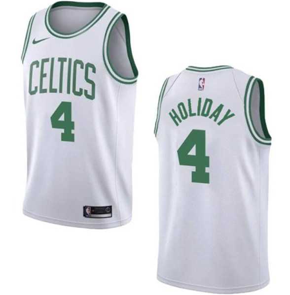 Men's Boston Celtics #4 Jrue Holiday White 2023 Association Edition Stitched Basketball Jersey Dzhi,We sell and wholesale Men's Boston Celtics #4 Jrue Holiday White 2023 Association Edition Stitched Basketball Jersey Dzhi on line form chian!